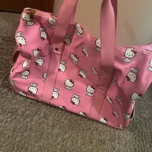 Hello Kitty Pink Patterned Tote Bag